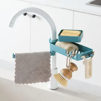 Nordic bucătărie acasă cu strat dublu rotativ de scurgere rack chiuveta baie consumabile clip-on robinet de scurgere rack rack de stocare