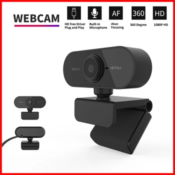 1080P HD mini camera web cu microfon, usb interfata suporta laptop, calculator desktop, potrivite pentru apel video live conferinta