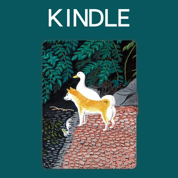 Pentru Kindle Paperwhite 4 2018 Cazuri Corgi Rață Drăguț Auto, serviciu de Trezire Coperta pentru Kindle Original Drăguț Papwe Alb 4 husa pentru Tableta