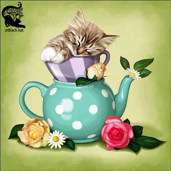 Flori Aranjate Ceainice Cani Pisica Moare de Tăiere Confortabilă Petrecere cu Ceai de Metal Matrita Pentru DIY Scrapbooking Card de Ambarcațiuni