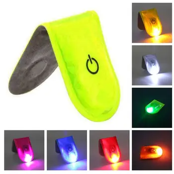 7 LED-uri de Culoare Clip Pe Pânză Magnetic pe Suprafețe de Siguranță Lumini de Drumeții Avertizare de Siguranță PVC Clip Lampă Reflectorizantă Curea de Urgență