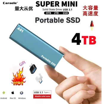 SSD-ul Mobil Solid state Drive 2TB 8TB Dispozitiv de Stocare pe Hard Disk de Calculator Portabil USB 3.0 Mobile Hard Drive-uri Solid state Disk