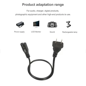 Sursă de Alimentare AC Adaptor Cablu Conectori de Cablu 50cm 2-Dinte 2 Priză Cablul Pentru Laptop Notebook Plug SUA