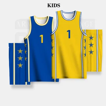 Baschet Pentru Copii Seturi Pentru Băieți Și Fete Sportwear Sublimarea Completă Numele Personalizabil Logo-Ul Imprimat Tricouri, Pantaloni Scurți Iute Uscat Uniforme