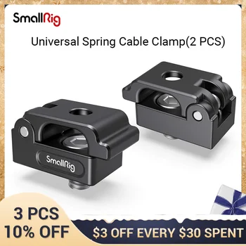 SmallRig Universal Primăvară Clemă de Cablu (2 buc), Ușoare și Portabile, Clemă de Cablu Costum pentru Cabluri HDMI, Cabluri de Încărcare MD2418