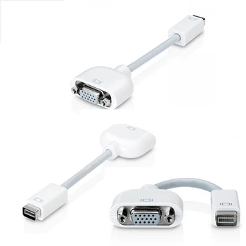 Mini alb Port DVI La VGA Adaptor Pentru Apple Mac Laptop Macbook Monitor
