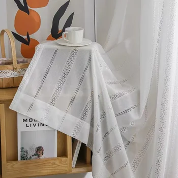 Japoneze Gol Tul Alb Perdele pentru Camera de zi Voile Pur Perdele pentru Dormitor Tratament Fereastra Jaluzele Draperii Decor