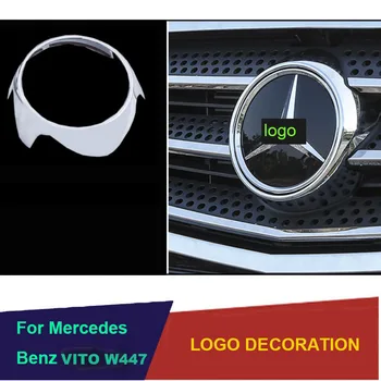 ABS crom exterior față de centrul de decor inel logo capac tapiterie auto-styling autocolant pentru mercedes-benz vito W447 2014 2018 2019