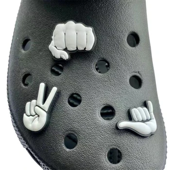 2pc Diy Croc Cool Brand de Moda Logo Pvc Pantof Farmece Catarame Accesorii Saboti Sandale Grădină Pantofi de Decorare pentru Copii Cadouri