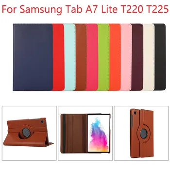 360 de Grade de Rotație Caz Pentru Samsung Galaxy Tab A7 Lite 8.7 inch SM-T220 T225 Comprimat Piele Cover Stand Titular Coajă de Protecție