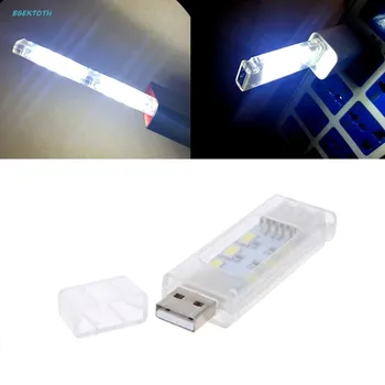 Portabil Mini USB Led Lumina de Noapte Lampa Camping Dublă față-Verso 12 led-uri USB lumina pentru Citit