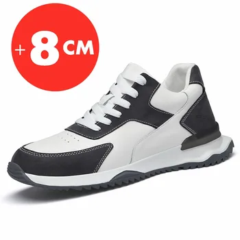 Lift Pantofi pentru Bărbați Primăvară Versiunea coreeană a Tendinței de Pantofi de Sport pentru Bărbați a Crescut de 8CM Casual, cu talpi Groase Vechi Pantofi de Moda