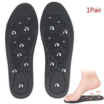 1 Pereche De Slăbire A Memoriei De Bumbac Terapia Magnetică Masaj Tălpi Bărbați Femei Pantofi Sport Pad De A Promova Circulația Sanguină