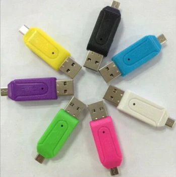 JET Fierbinte 2 in 1 USB OTG Card Reader Universal USB OTG Micro TF/ Card Reader