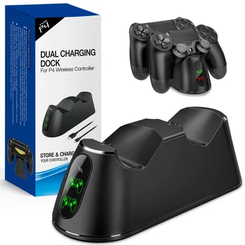 Dual Charger Dock Pentru PS4 Controler USB Rapid de Încărcare de Andocare Controler de Joc Stație Pentru Playstation 4/PS4 Pro/PS4 Jocuri Console