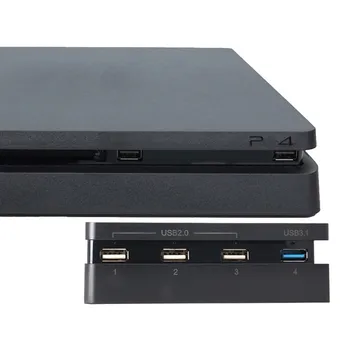 PS4 Slim Extinde Adaptor USB Accesorii pentru Play Station 4 Slim Consola HUB USB 3.0 de Mare Viteză & 2.0 port USB pentru Playstation 4