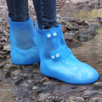 Îngroșat Silicon rezistent la apa Pantofi Acoperă Adult Cizme de Ploaie Femei Galoși Reutilizabile în aer liber, Anti-alunecare Pantofi Protector care Acoperă