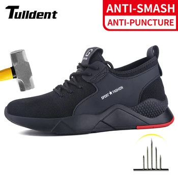 WorkSafety Pantofi Pentru Bărbați Cizme Pentru Femei Bombeu Metalic Sport Snekers Puncție Dovada Dovada Accident Lumina Rezistente La Uzură Industriale De Calitate