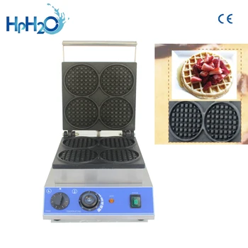 CE a aprobat 110V/220V comerciale electric 4 buc bubble filtru de vafe vafe tort baker cuptor vamale de fier waffle mașină