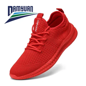 Damyuan 2020 Pistă de Alergat Pantofi pentru Bărbați în aer liber, Usor Gri de Mers pe jos Adidasi Mens Anti-Alunecare, Respirabil Athletic Adidași