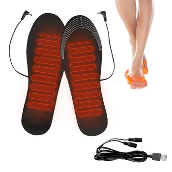 USB Încălzit Tălpi de Pantofi de Cald la Picioare Șosete Pad Mat Electric de Încălzire cu Branțuri Lavabile Cald Termică Tălpi Unisex