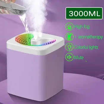 Noi 3000ML Umidificator de Aer Dublu Spray Cu Lumină Rotativă Ulei Esential pentru Aromaterapie Difuzor Cool Mist Maker pentru Biroul de Acasă