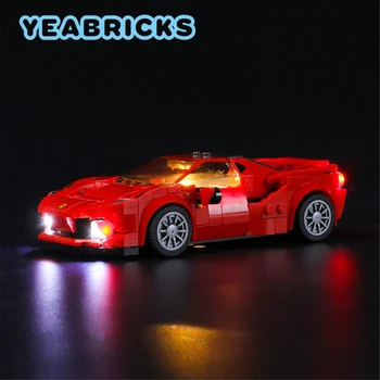 YEABRICKS Lumină LED-uri Kit pentru 76895 F8 Tributo Masina de Curse Blocuri Set (NU se Includ în Model) Cărămizi Jucarii pentru Copii