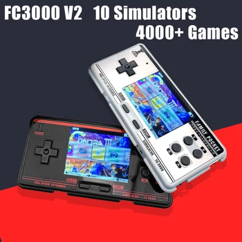 FC3000 Ecran IPS Retro Handheld Consola de jocuri Video Built-in 4000+ Clasic Jocuri, Consolă Portabilă 10 Formatul de Joc AV Out Pus