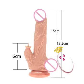 Muhuan De Sex Feminin Masturbator Limba Lins Simulare Penis Telescopic Leagăn Încălzire Vibrator Adult Sex Produsele