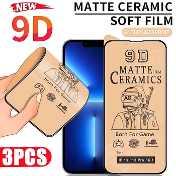 3PCS Ecran Protector pentru iPhone 14 13 Pro Max 12 Mini Mat Ceramic Film Moale pentru iPhone 11 Pro XS MAX X XR SE 2022 6 8 7 Plus