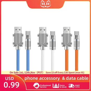 Cablu de Extensie USB Super-Rapid USB C Kit Încărcător de Tip C Încărcător Rapid de Încărcare Pentru Samsung Cablu de Incarcare din Aluminiu, Cablu USB