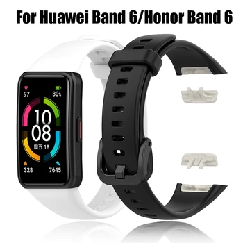Colorate Silicon Moale Sport Banda Curea Pentru Huawei Honor Band 6 Inteligent Brățară Brățară Ceas De Înlocuire Curea De Onoare Trupa 6