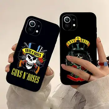 Guns N Roses Caz de Telefon Funda Pentru Redmi Nota 11 10 9 11 8 7 Pro 10T 9S 8T 7A 8A 9A Plus Design rezistent la Socuri Capacul din Spate
