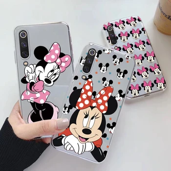 Mickey Mouse Clar Anime Telefon Caz Pentru Xiaomi Mi 9 Mi9 Lite SE Acoperă Coque Moale de Lux Funda Pentru Xiaomi Mi 9 Coajă de Desene animate Drăguț