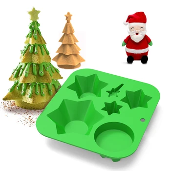 3D Christmas Bell Mucegai Silicon Fondante Mucegai Tort de Decorare Instrumente ChocolateMolds, Sugarcraft, Bucătărie de Copt