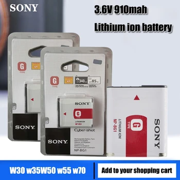 Sony Original 3,6 v NP-BG1/NP FG1 BG1 NPBG1 910mah Litiu Baterie Reîncărcabilă DSC H50 H10 H20 W210 W220 HX30 WX10 Mobil aparat de Fotografiat