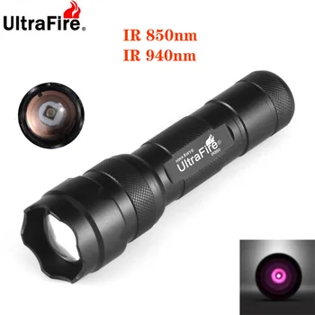 UltraFire cu Zoom 18650 IR Viziune de Noapte, Lanterna 5W 850nm 10W940nm LED-uri Infraroșu Radiații Tactice Luz de Vânătoare Lanterna