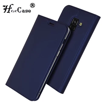 Pentru Samsung A5 2018 Caz Moale PU Stand Book Cover Slot pentru Card de Portofel din Piele de Caz Flip Pentru Samsung Galaxy 5 A8 2018 Caz de Telefon