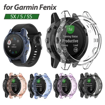 Caz de protecție pentru Garmin fenix 5 5S 5X Înaltă Calitate TPU acoperire subțire Ceas Inteligent bara de protectie shell pentru Garmin fenix5 5S 5 Plus