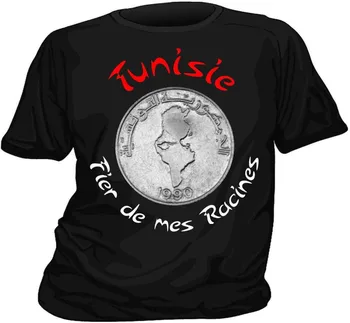 2019 Modă de Culoare Solidă pentru Bărbați Tricou Tricou TUNISIA TUNISIA TUNISIEN TUNISIAN Mândru de Rădăcinile Mele Casual Tee