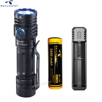 SKILHUNT M300 XHP35 de Mare Putere 2000 Lumeni EDC Edition USB Magnetic Reîncărcabil, Impermeabil LED Lanterna pentru Vanatoare camping