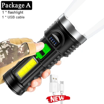 Portabil T6 LED Lanterna USB Reîncărcabilă Puternic Lanterna Super-Luminos de lumină în aer liber, drumetii, camping pescuit lumini Flash