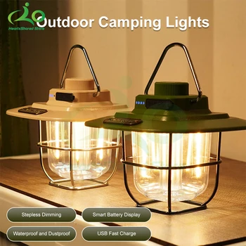 Mini Agățat Felinar Camping USB Lumină în aer liber Rezistent la Apă Lampa de Gradina cu 2 Moduri de Iluminare pentru Gradina Curte Felinar Camping