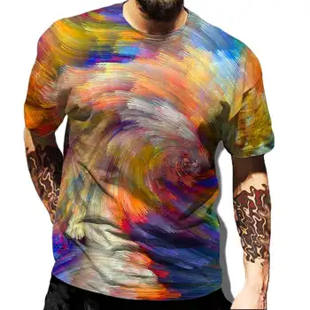 2022 Moda de Vară de Imprimare 3D pentru Bărbați T-Shirt O-Gat Maneci Scurte Casual Respirabil Supradimensionate de sex Masculin Tricou Omul de Sus de Îmbrăcăminte