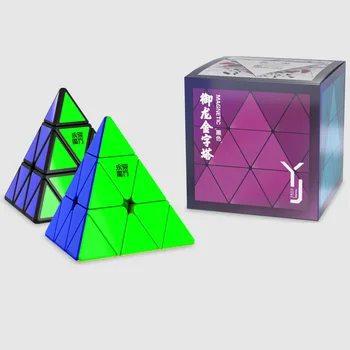 YJ YuLong Pyraminx V2 M Magnetice Viteză Magic Cube Stickerless Profesionale Frământa Jucării Yongjun Pyramind V2m Jucarii Copii