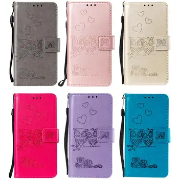 Bufnita Dragoste Cuplu Carte din Piele de Caz Pentru Samsung Galaxy Note 8 9 10 S6 S7 S8 S9 S10 S20 FE Plus Ultra Telefon Flip Wallet husă Moale