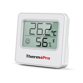 ThermoPro TP357 Digital Bluetooth conectat App Telefon fără Fir 80m Statie Meteo, Termometru Higrometru Pentru Casa Interior