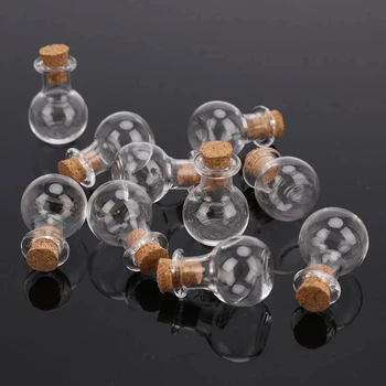 10 Buc Sticle in Miniatura Poțiune de Sticla Mini Dop de Sticlă Flacoane de Nunta DIY Mini Sticla Derivă care Doresc Sticla de Sticla de Parfum