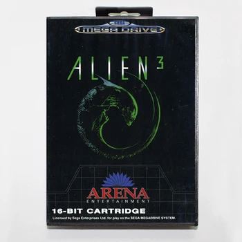 Alien 3 16bit MD Carte de Joc Pentru Sega Mega Drive/ Genesis cu Cutie de vânzare cu Amănuntul