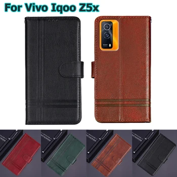 Flip Cover Pentru Vivo IQOO Z5x Caz de Carduri Magnetice de Protecție Carte de Telefon Pentru Vivo IQOO Z5 X V2131A Portofel din Piele de Caz Etui Hoesje